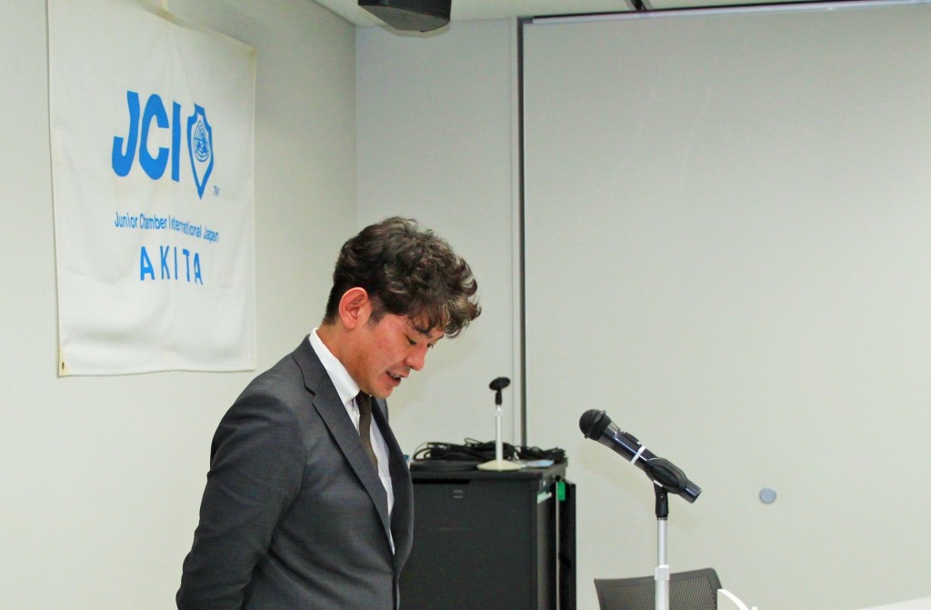 JCスクール1校時　講師：金森委員長